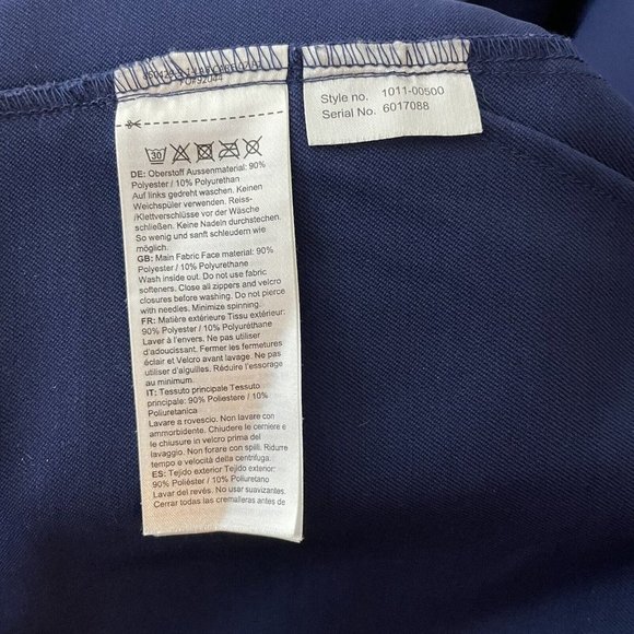 Mammut Macun Jacket Mens M Navy Blue Water Repellent Hooded Soft Shell Coat EUC - Picture 12 of 14